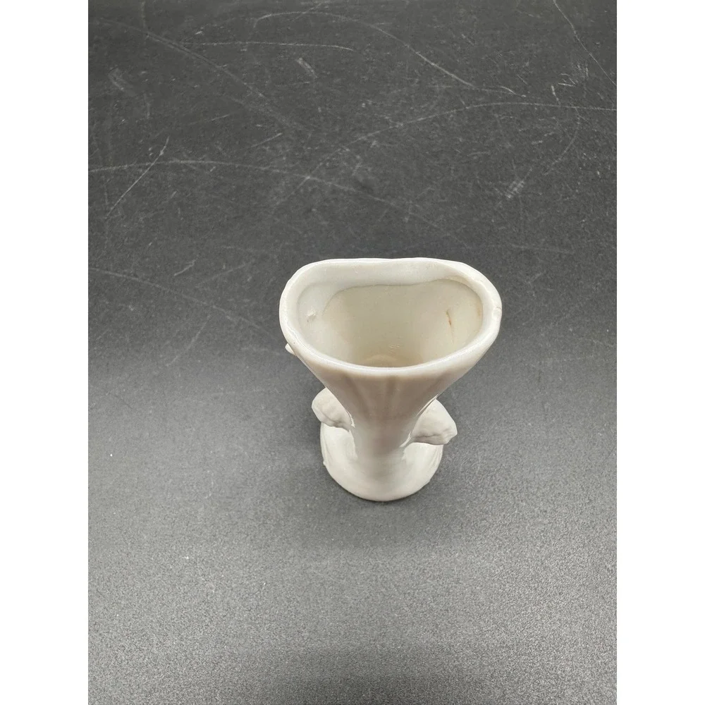 Vintage Cherub Angel Violin Porcelain Bud‎ Vase Souvenir Kennett MO Japan 3.75